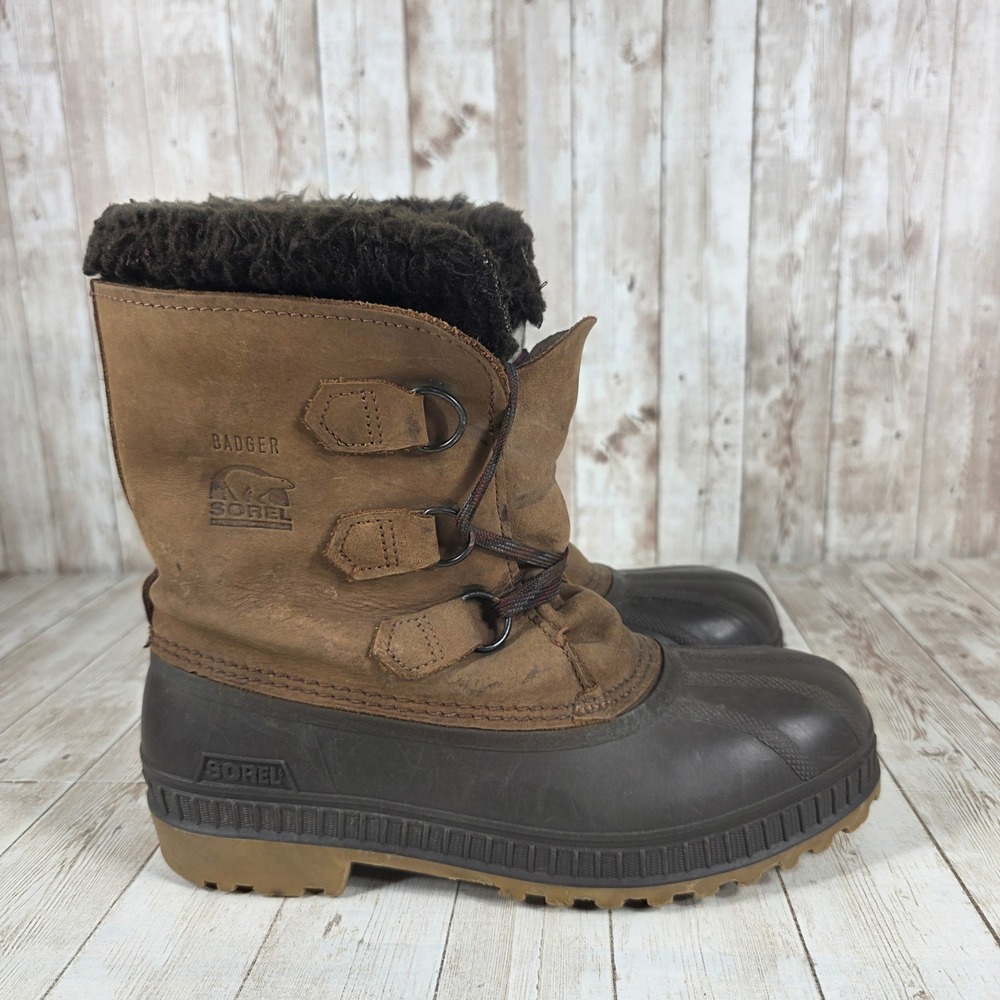 Sorel "Badger" Women's Brown‎ Winter Snow Boots Size 6